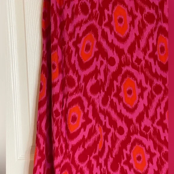 OLD NAVY A-Line Skirt in Pink and Orange Pattern Size Large - Picture 2 of 5